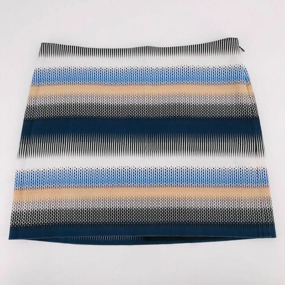 Club Monaco rowan blue stripe mini skirt - Picture 2 of 3